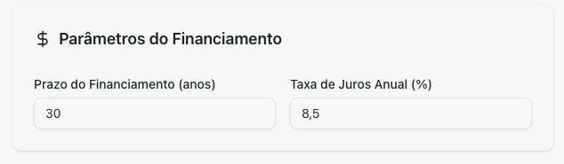 Campo taxa de juros na calculadora